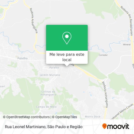 Rua Leonel Martiniano mapa