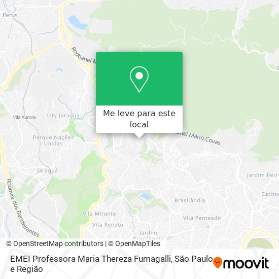 EMEI Professora Maria Thereza Fumagalli mapa