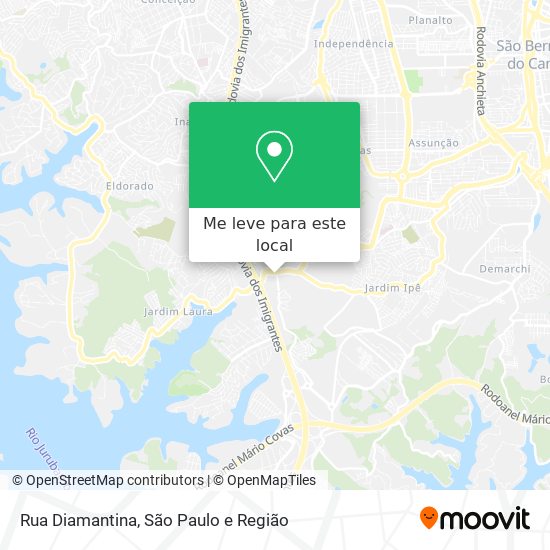 Rua Diamantina mapa