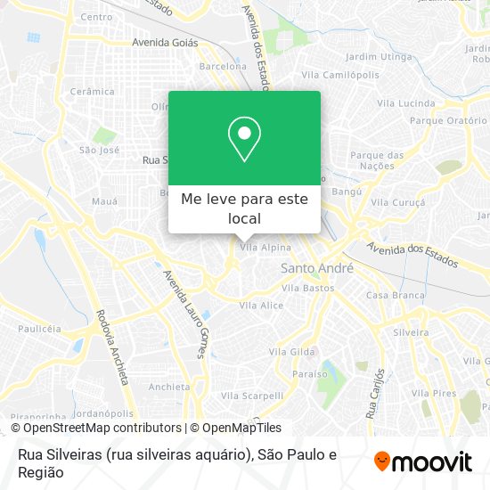 Rua Silveiras (rua silveiras aquário) mapa