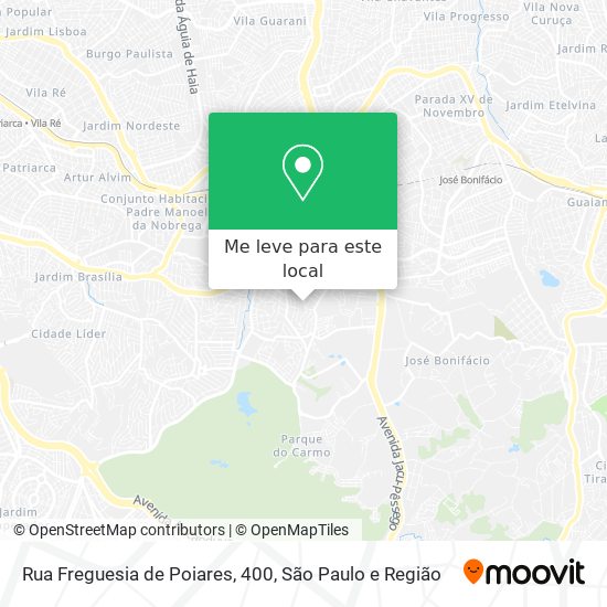 Rua Freguesia de Poiares, 400 mapa