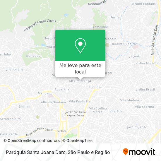 Paróquia Santa Joana Darc mapa