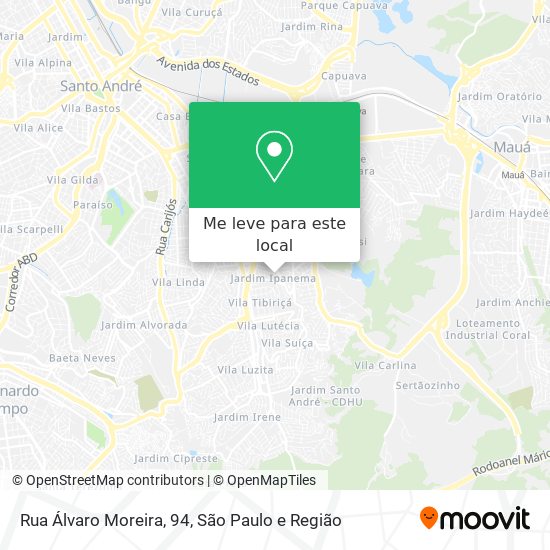 Rua Álvaro Moreira, 94 mapa
