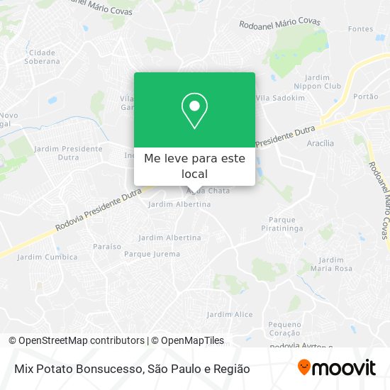 Mix Potato Bonsucesso mapa
