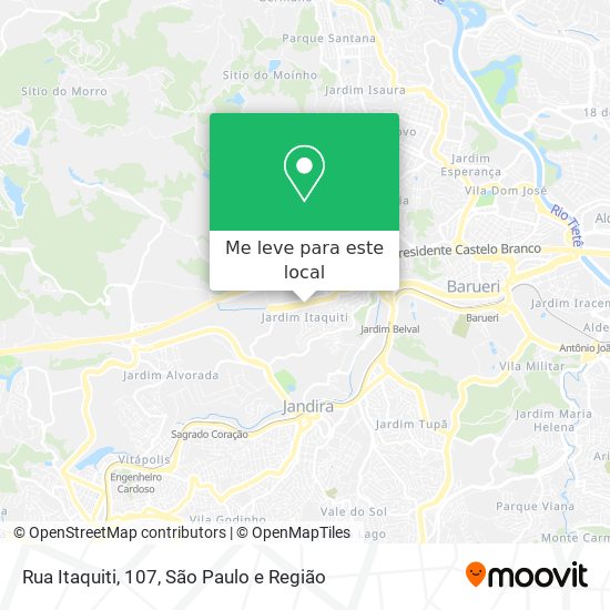 Rua Itaquiti, 107 mapa