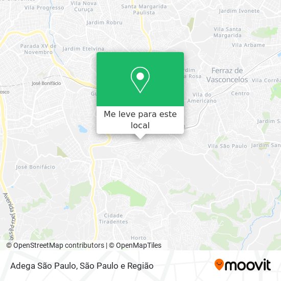 Adega São Paulo mapa