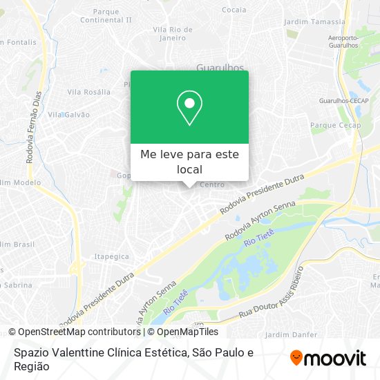 Spazio Valenttine Clínica Estética mapa