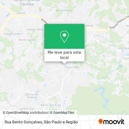Rua Bento Gonçalves mapa
