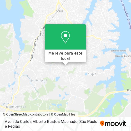 Avenida Carlos Alberto Bastos Machado mapa