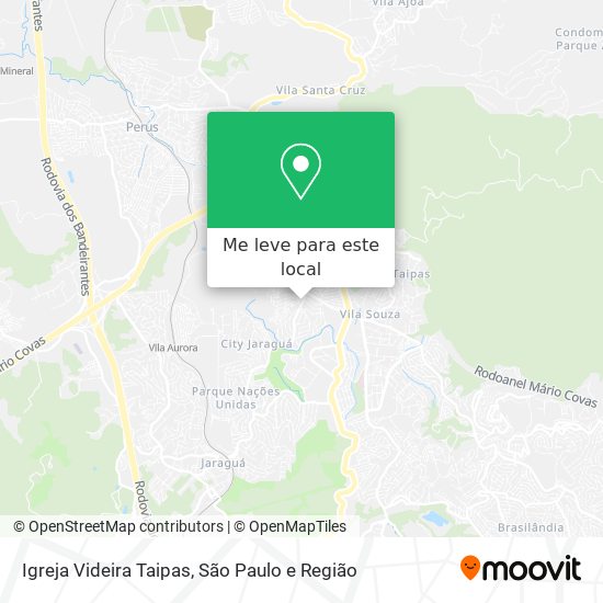 Igreja Videira Taipas mapa