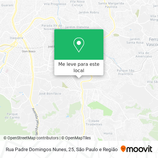 Rua Padre Domingos Nunes, 25 mapa