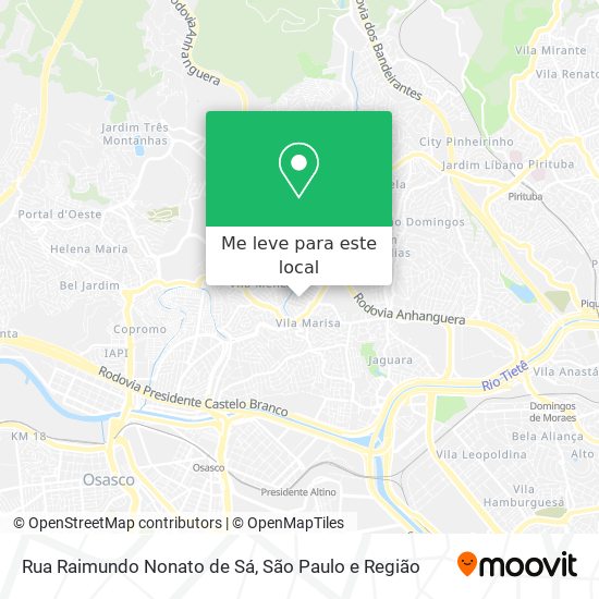 Rua Raimundo Nonato de Sá mapa