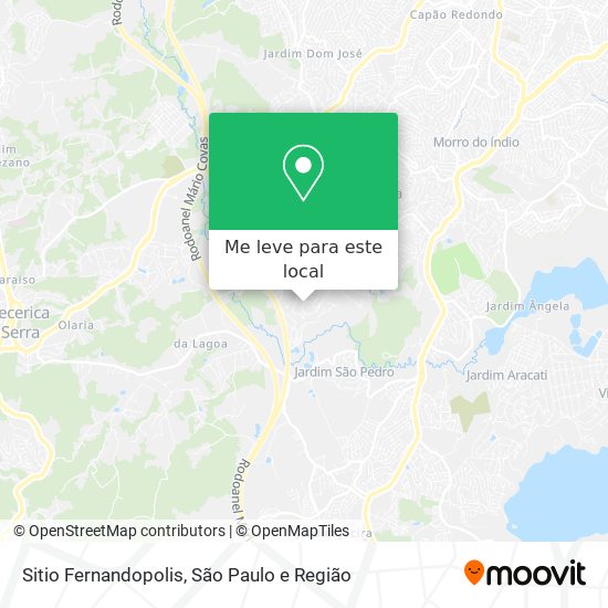 Sitio Fernandopolis mapa