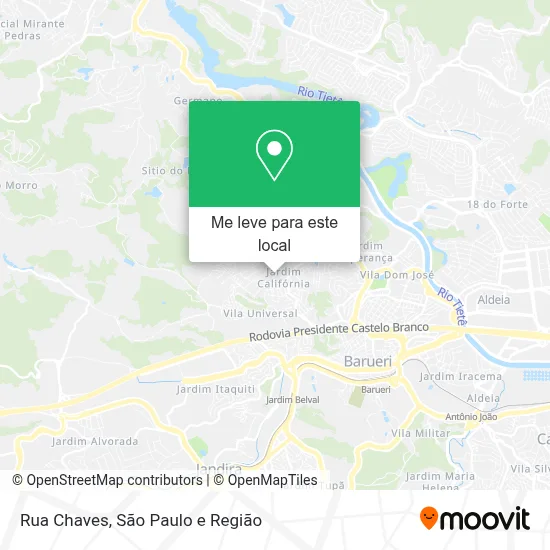 Rua Chaves mapa