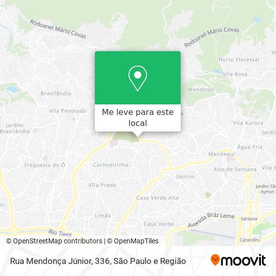 Rua Mendonça Júnior, 336 mapa