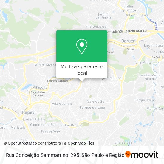 Rua Conceição Sammartino, 295 mapa