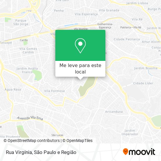 Rua Virgínia mapa