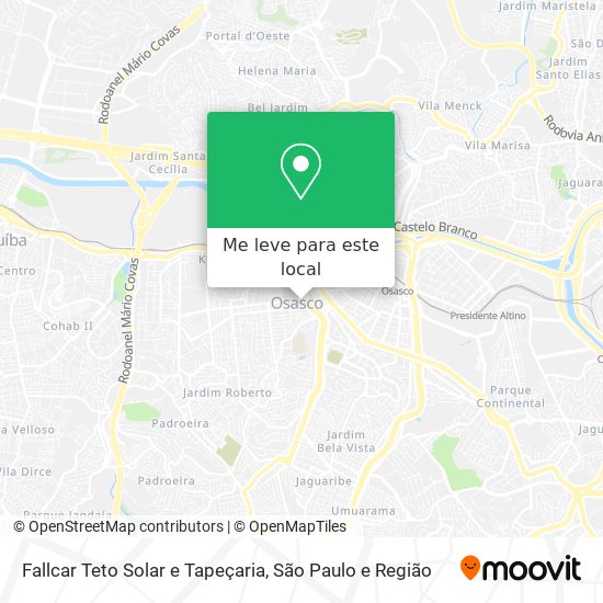 Fallcar Teto Solar e Tapeçaria mapa