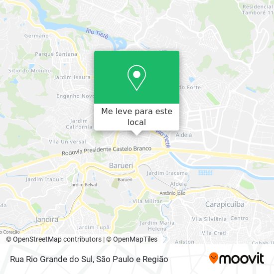Rua Rio Grande do Sul mapa