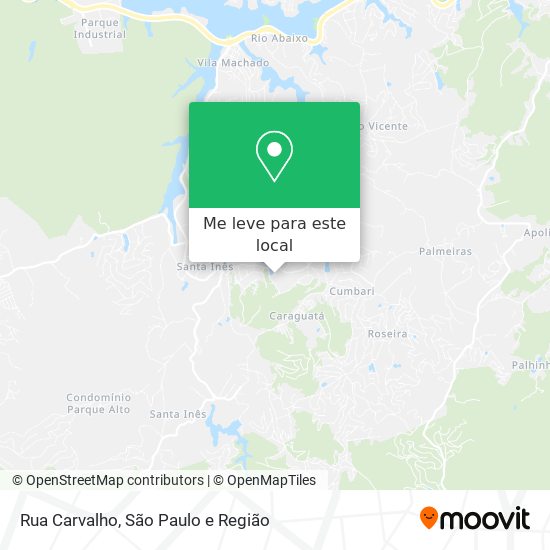 Rua Carvalho mapa