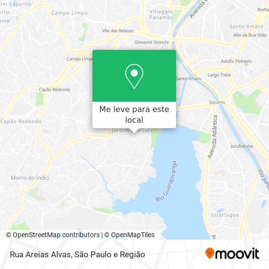 Rua Areias Alvas mapa