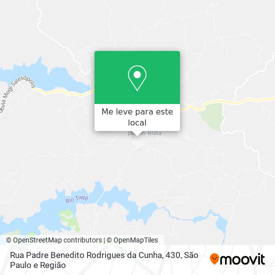 Rua Padre Benedito Rodrigues da Cunha, 430 mapa