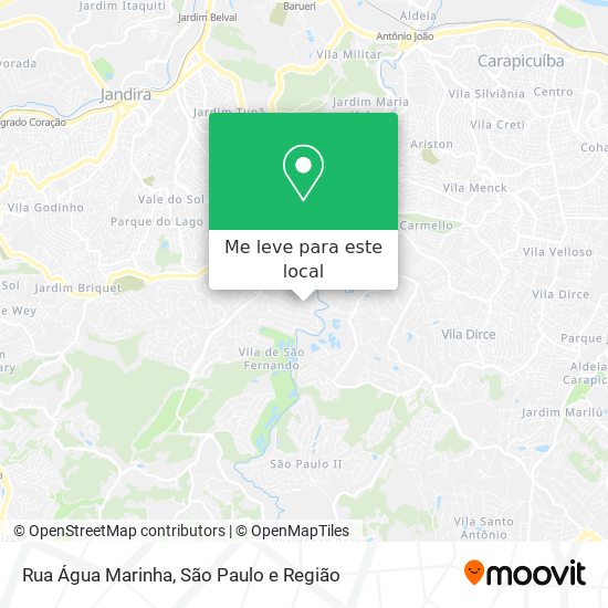 Rua Água Marinha mapa