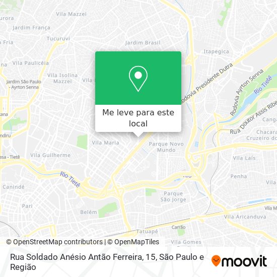 Rua Soldado Anésio Antão Ferreira, 15 mapa