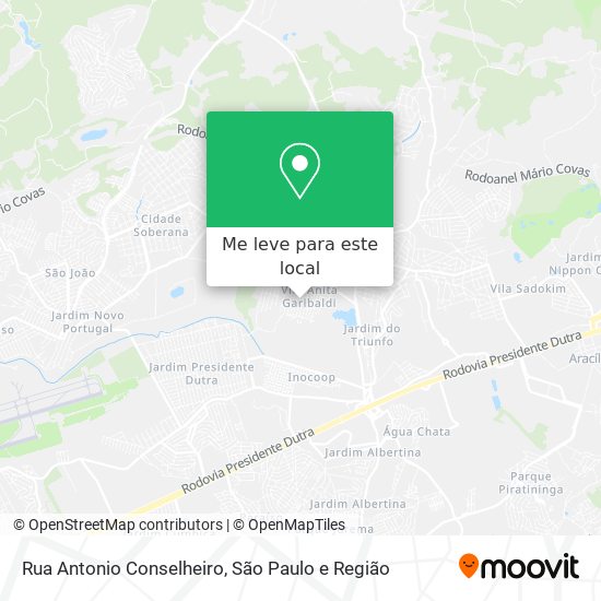 Rua Antonio Conselheiro mapa