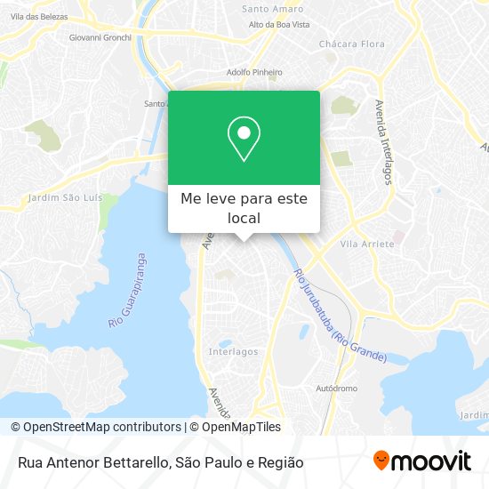 Rua Antenor Bettarello mapa