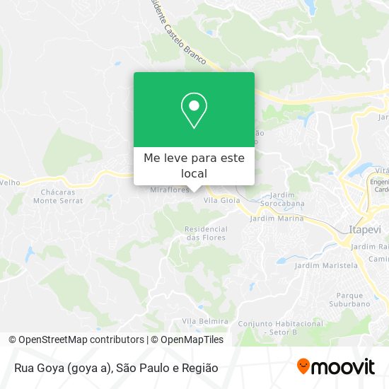 Rua Goya (goya a) mapa