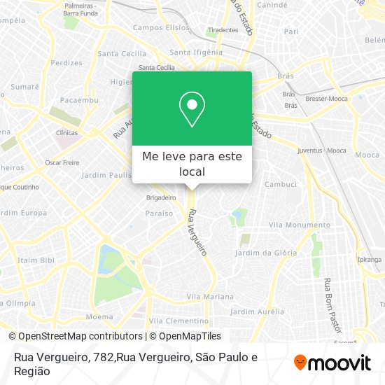 Rua Vergueiro, 782,Rua Vergueiro mapa