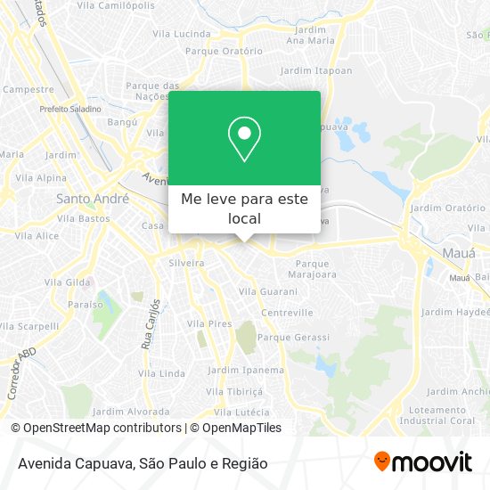 Avenida Capuava mapa