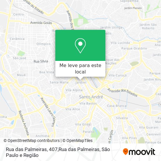 Rua das Palmeiras, 407,Rua das Palmeiras mapa