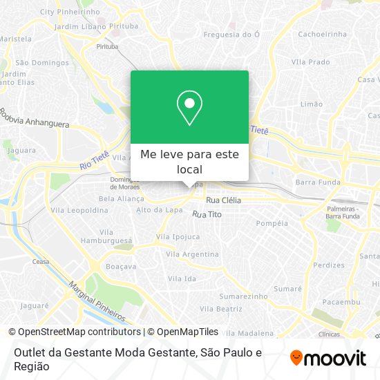 Outlet da Gestante Moda Gestante mapa