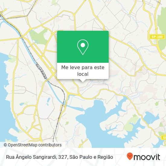 Rua Ângelo Sangirardi, 327, Campo Grande São Paulo-SP mapa