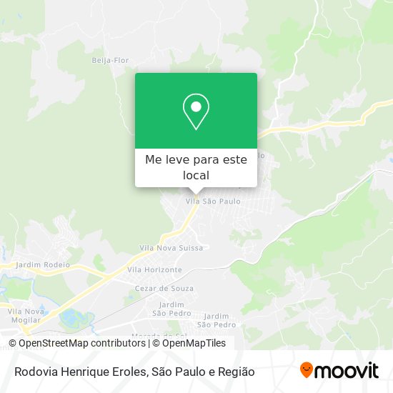 Rodovia Henrique Eroles mapa