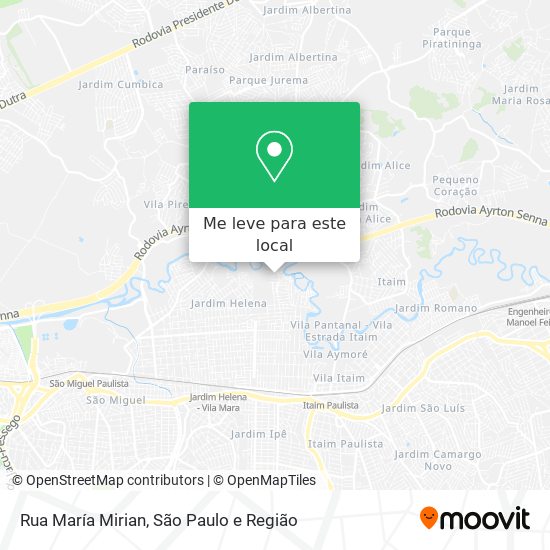 Rua María Mirian mapa