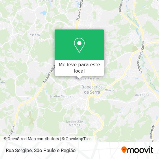 Rua Sergipe mapa