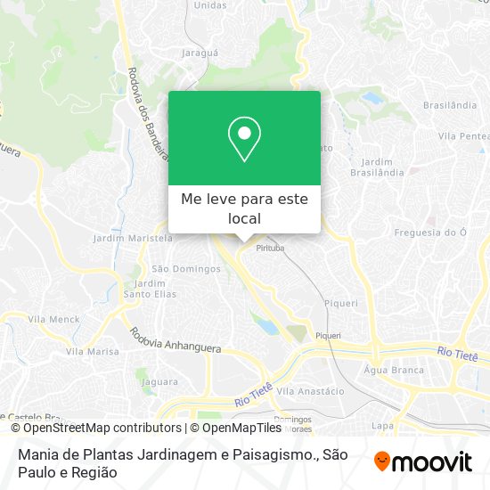 Mania de Plantas Jardinagem e Paisagismo. mapa