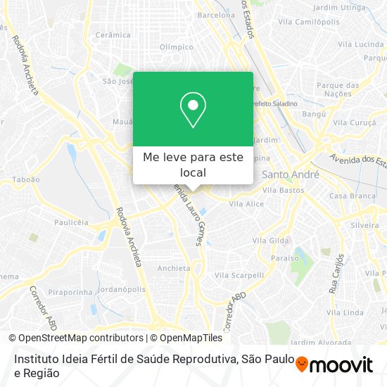 Instituto Ideia Fértil de Saúde Reprodutiva mapa