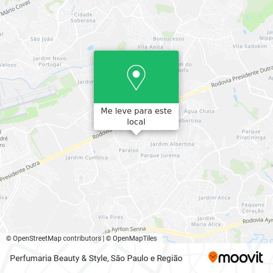 Perfumaria Beauty & Style mapa