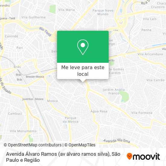 Avenida Álvaro Ramos (av álvaro ramos silva) mapa