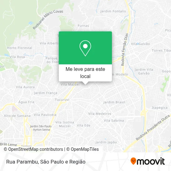 Rua Parambu mapa