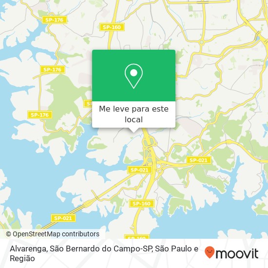 Alvarenga, São Bernardo do Campo-SP mapa