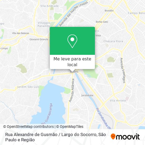 Rua Alexandre de Gusmão / Largo do Socorro mapa