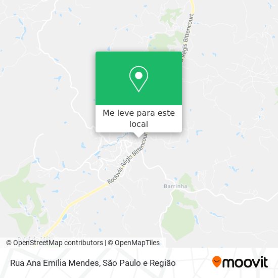 Rua Ana Emília Mendes mapa
