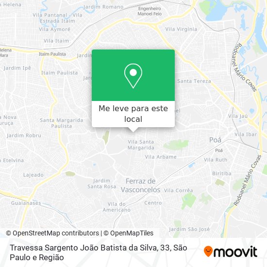 Travessa Sargento João Batista da Silva, 33 mapa