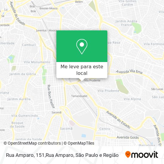 Rua Amparo, 151,Rua Amparo mapa