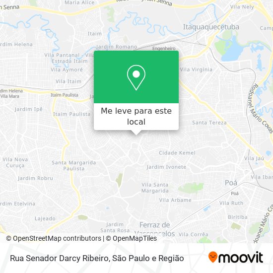 Rua Senador Darcy Ribeiro mapa